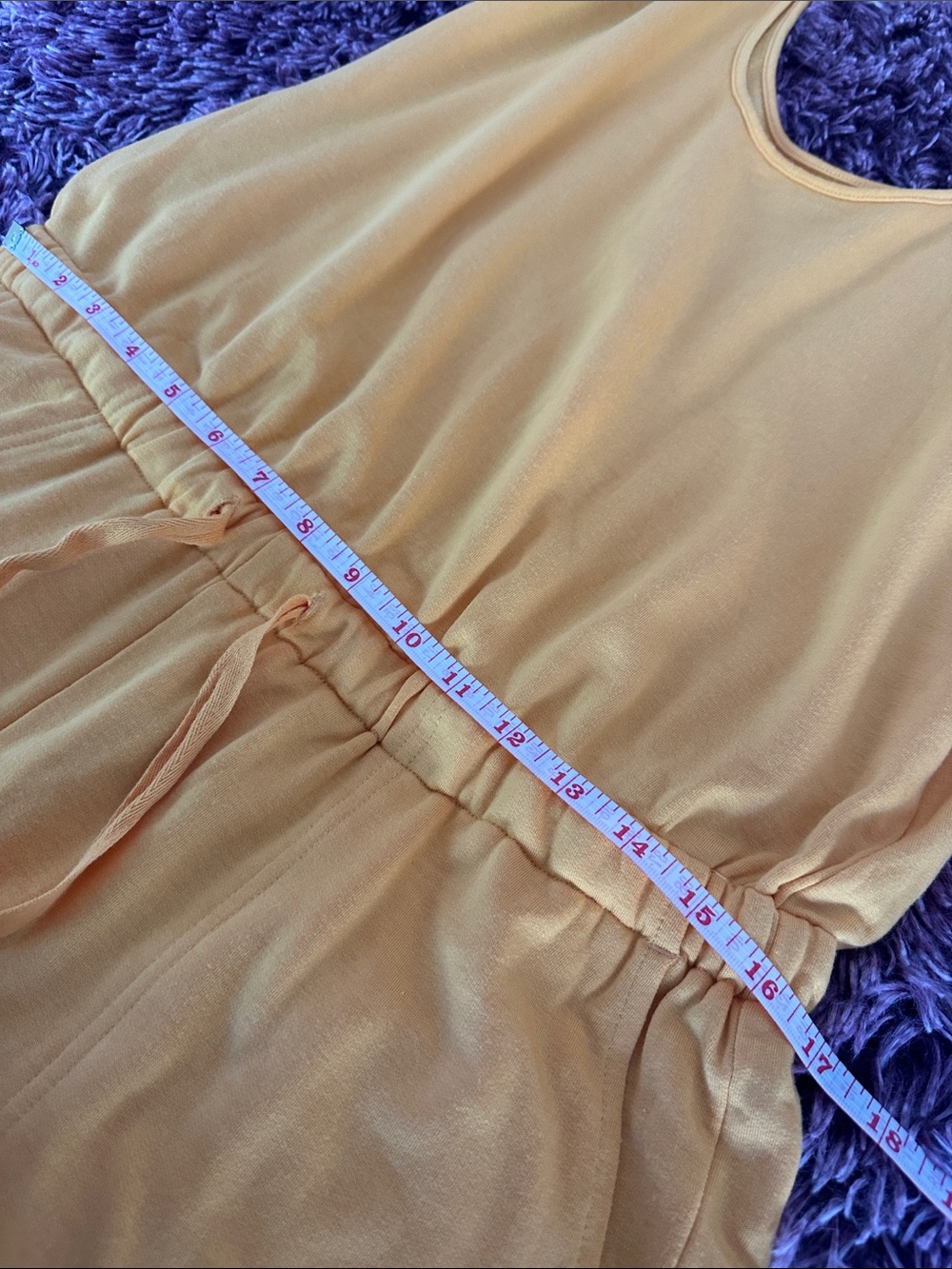 Loft Lou & Grey Sunshine Yellow Drawstring Romper - Picture 7 of 11